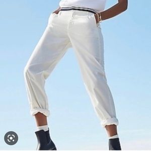 👖👖👖J.Crew #C 123 Slouchy Boardwalk Pants White, Size 10